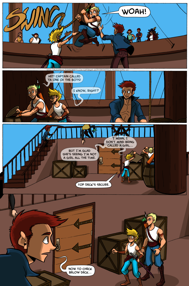 the legend of jamie roberts genderqueer pirate comic, page 16