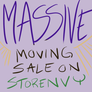 massive moving sale on storenvy