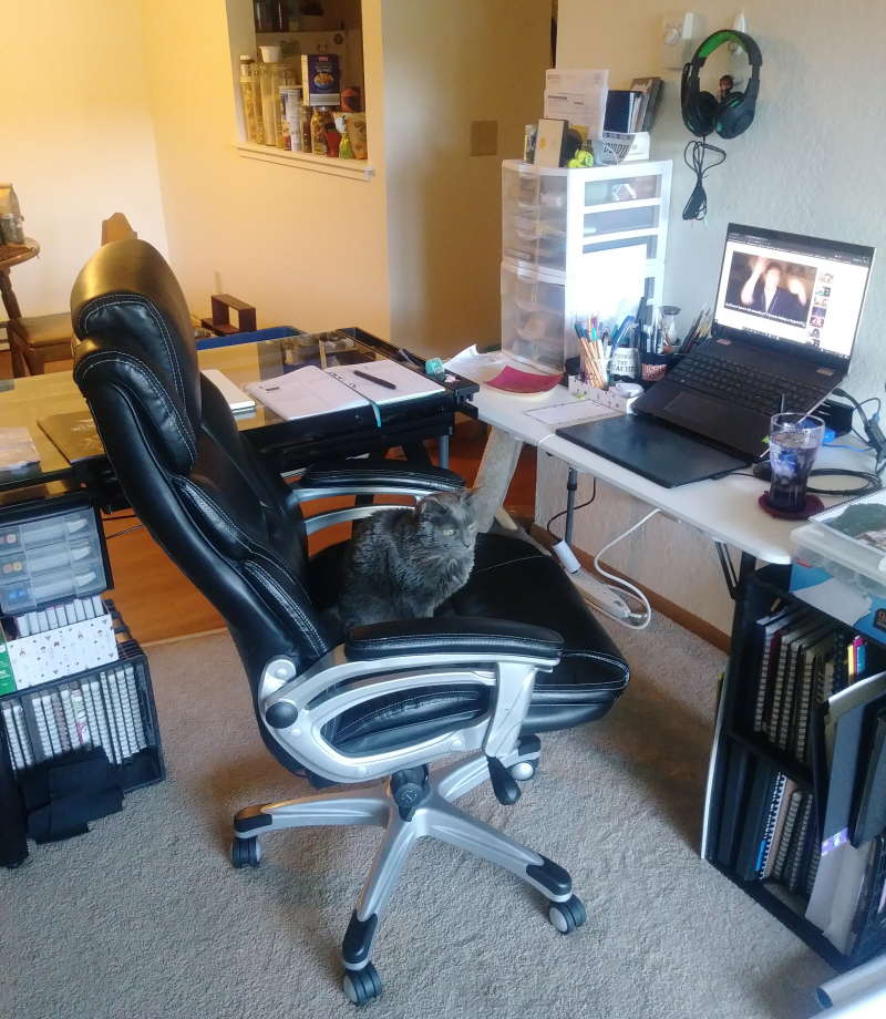 new comic artist studio set up 2020