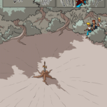 In this page of The Legend of Jamie Roberts, Jamie and friends find Ranki's fabled sword in a dying patch of forest